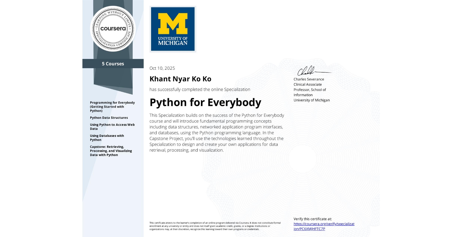 Python for Everybody